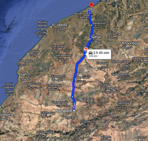 Luxury VIP private transfer from Marrakech to Casablanca with premium cars and professional service in Morocco.