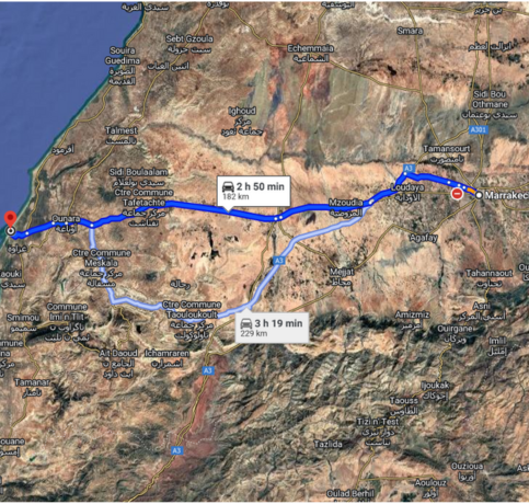Luxury VIP coastal transfer from Marrakech to Essaouira with premium cars and professional drivers along Morocco’s scenic Atlantic route.