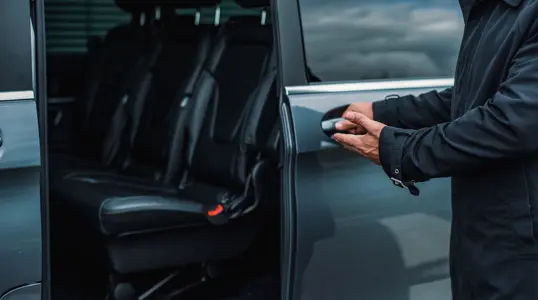 Comfortable intercity private transfer in Morocco with professional chauffeur and luxury vehicle