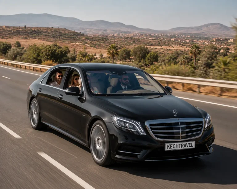 How Much Does a Private Transfer From Marrakech to Casablanca Cost? Luxury Mercedes private transfer from Marrakech to Casablanca