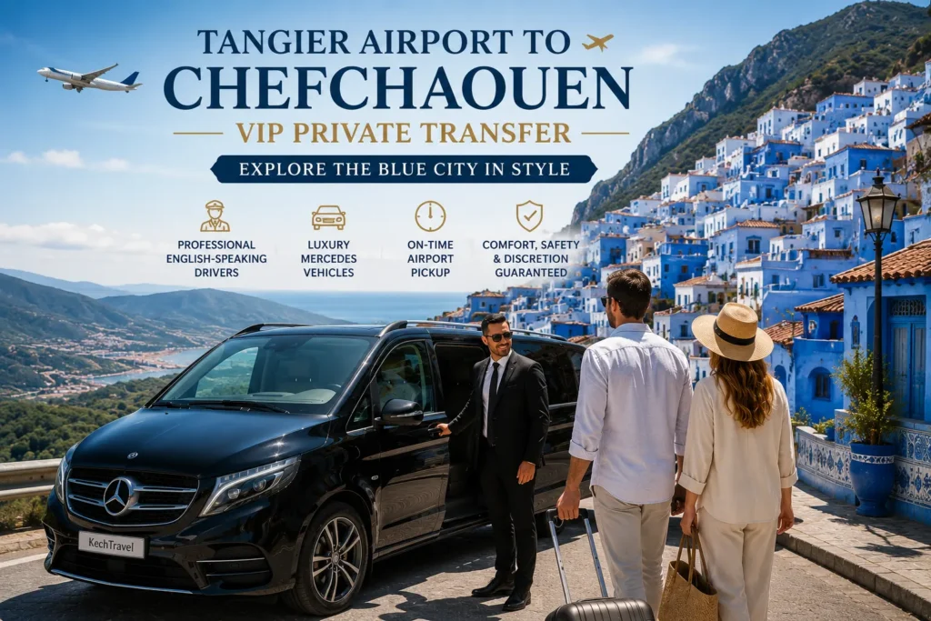 Tangier Airport to Chefchaouen VIP Private Transfer: Explore the Blue City in Style
