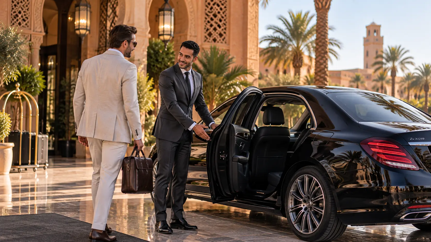 private driver morocco Chauffeur-driven vehicle at a client's disposal in Morocco