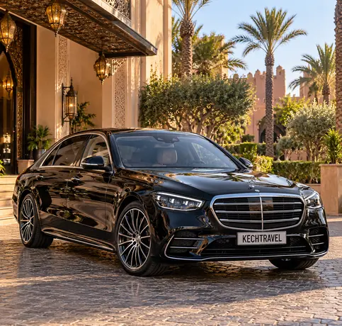 Mercedes-Benz S-Class luxury vehicle in Morocco