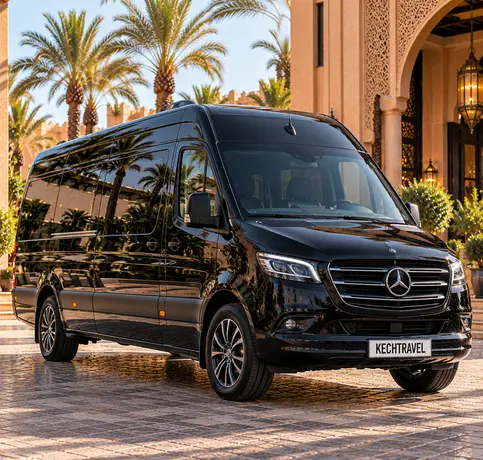 Mercedes Sprinter luxury passenger van in Morocco